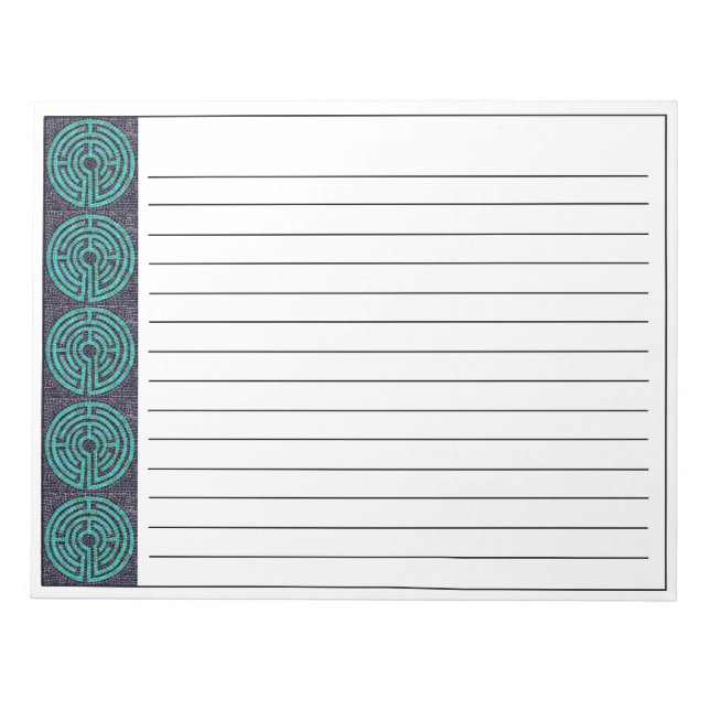 Bloco De Notas Notepad LABYRINTH III 11x8.5 + Linhas (Frente)
