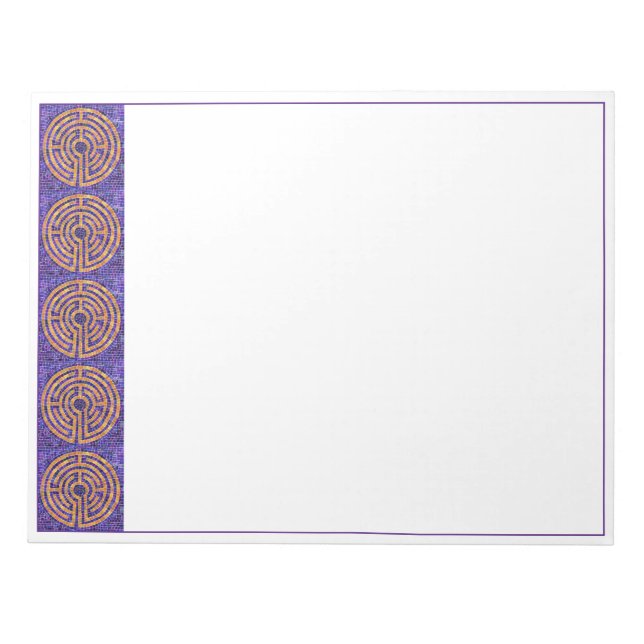 Bloco De Notas Notepad LABYRINTH MOSAIC 11x8.5 (Frente)