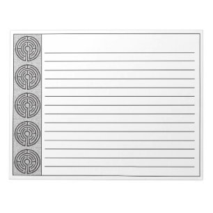 Bloco De Notas Notepad LABYRINTH VII 11x8.5 + Linhas