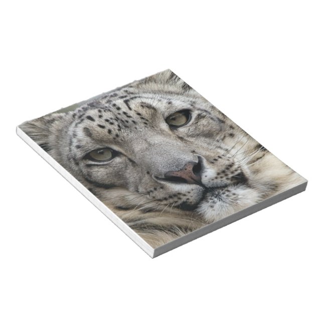 Bloco De Notas Notepad-leopardo-da-neve (Inclinado)