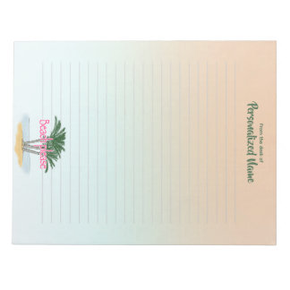 Bloco De Notas Notepad Lined Beach, por favor