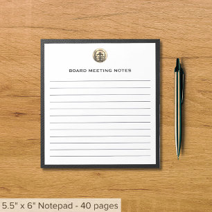 Bloco De Notas Notepad linhado personalizável com logotipo