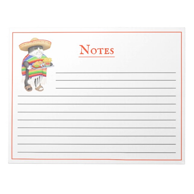 Bloco De Notas Notepad + Linhas WENDELITO 11"x8.5" (Frente)