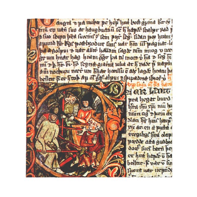 Bloco De Notas Notepad Manuscrito Medieval (Frente)