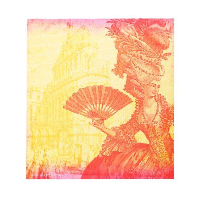 Bloco De Notas Notepad Marie Antoinette Orange Crush (Frente)