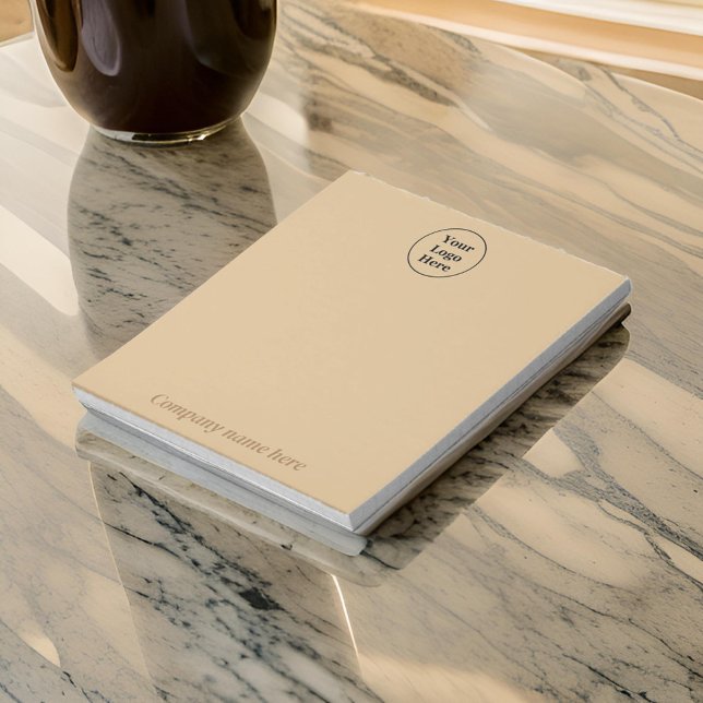 Bloco De Notas Notepad marrom simples e elegante (Criador carregado)