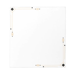Bloco De Notas Notepad Minimalista Art Deco