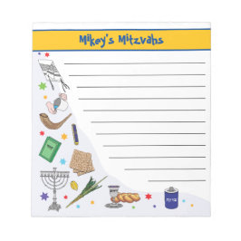 Bloco De Notas Notepad Mitzvah Personalizado - Estilo 1