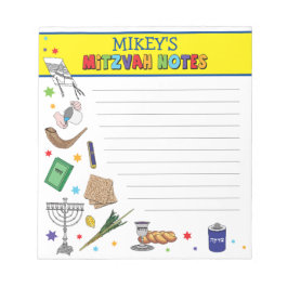Bloco De Notas Notepad Mitzvah Personalizado - Estilo 2