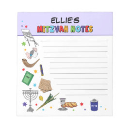 Bloco De Notas Notepad Mitzvah Personalizado - Estilo 3
