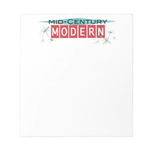 Bloco De Notas Notepad Moderno do Médio de Arte Retroativa