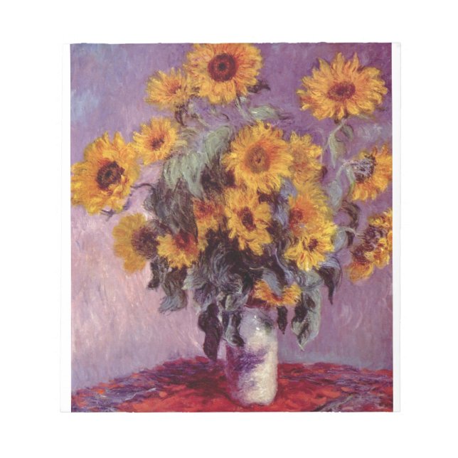 BLOCO DE NOTAS NOTEPAD- MONET SUNFLOWER (Frente)