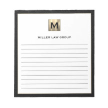 Notepad Monograma Elegante