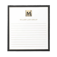 Notepad Monograma Elegante