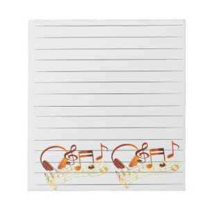 Bloco De Notas Notepad Musical
