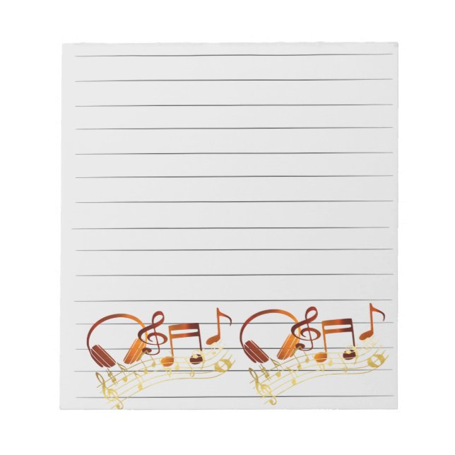 Bloco De Notas Notepad Musical (Frente)