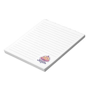 Bloco De Notas Notepad "Namaste" do Lotus Flower