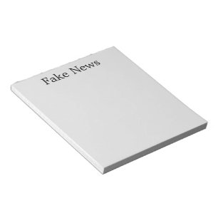 Bloco De Notas Notepad "Notícias falsas"