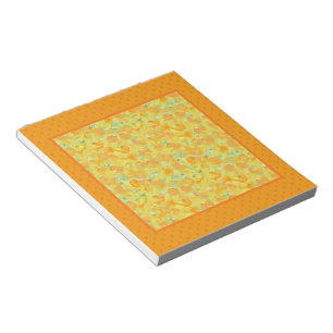 Bloco De Notas Notepad ou Jotter, Daffodils de Ouro, Bolinhas