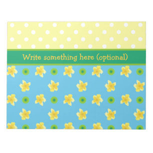Bloco De Notas Notepad ou Jotter para Personalizar Primroses, Pol