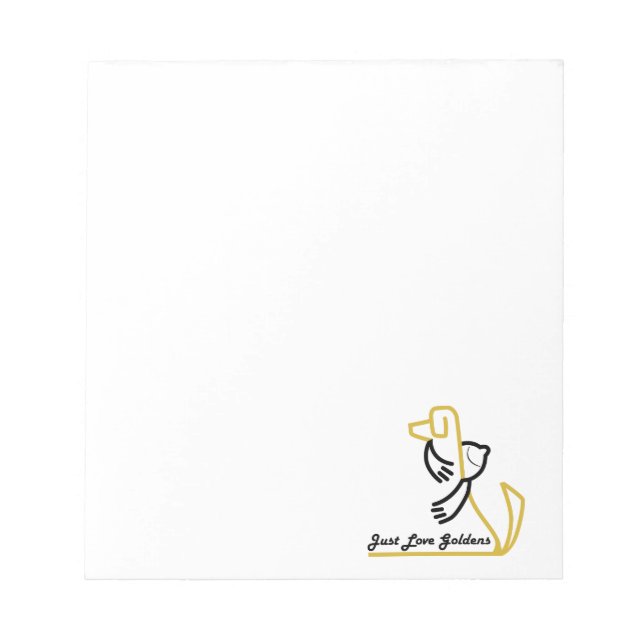 Bloco De Notas Notepad para ouro, apenas Ouros de amor (Frente)