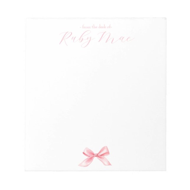 Bloco De Notas Notepad Personalizado Coquette (Frente)