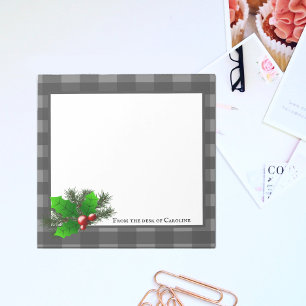 Bloco De Notas Notepad Personalizado da Xadrez Holly Buffalo