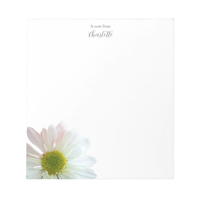 Bloco De Notas Notepad Personalizado Daisy (Frente)