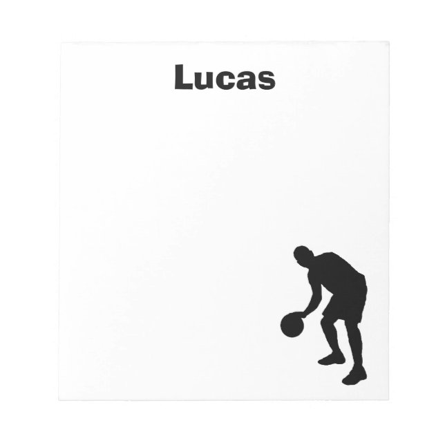 Bloco De Notas Notepad Personalizado de Basquete (Frente)