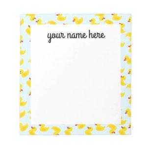 Bloco De Notas Notepad Personalizado de Borracha Ducky