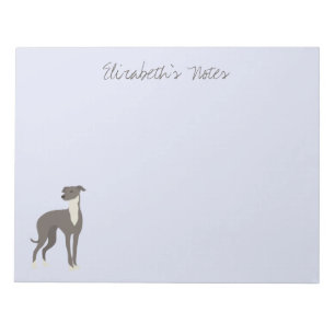Bloco De Notas Notepad Personalizado de Cartoon Greyhound