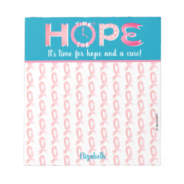 Bloco De Notas Notepad Personalizado de Consciência do Cancer da 