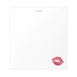 Bloco De Notas Notepad Personalizado de Lábios Lítimos de Sequênc