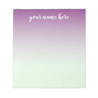 Notepad Personalizado de Ombre Azul e Roxo