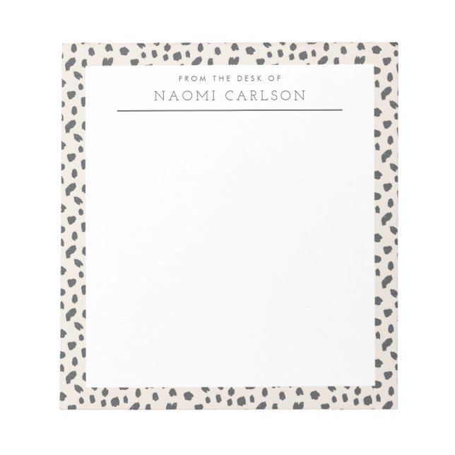 Bloco De Notas Notepad Personalizado de Persuasão Dalmática (Frente)