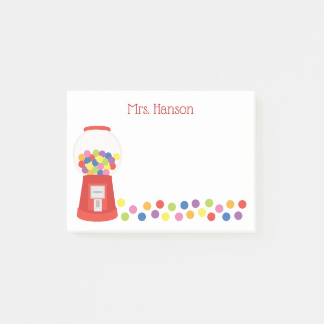 Bloco De Notas Notepad Personalizado de Posto Colorido para Gumba (Frente)