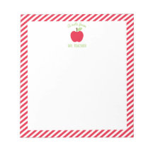 Notepad Personalizado De Professores Da Apple, Ver