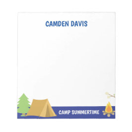 Bloco De Notas Notepad Personalizado Do Campo De Verão