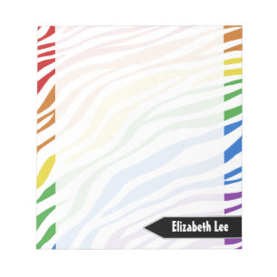 Bloco De Notas Notepad Personalizado do Rainbow Mix