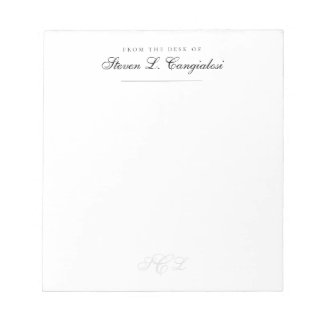 Bloco De Notas Notepad Personalizado Elegante Clássico