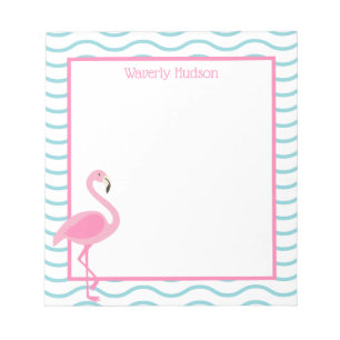 Bloco De Notas Notepad Personalizado Flamingo Rosa