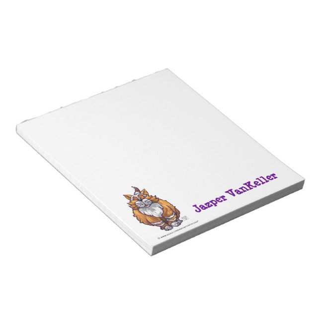 Bloco De Notas Notepad Personalizado Ginger Ginger Ginger (Inclinado)