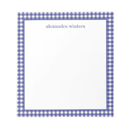 Bloco De Notas Notepad Personalizado Gingham