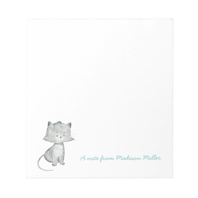 Bloco De Notas Notepad Personalizado Kitten (Frente)
