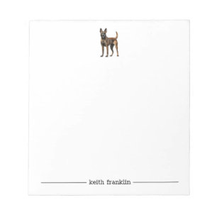 Bloco De Notas Notepad Personalizado Malinois Belga