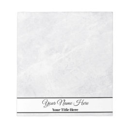 Bloco De Notas Notepad Personalizado Padrão Marble Pequeno