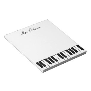 Bloco De Notas Notepad Personalizado Piano