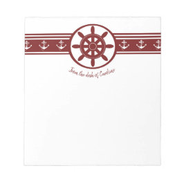 Bloco De Notas Notepad Personalizado por Roda Red ships