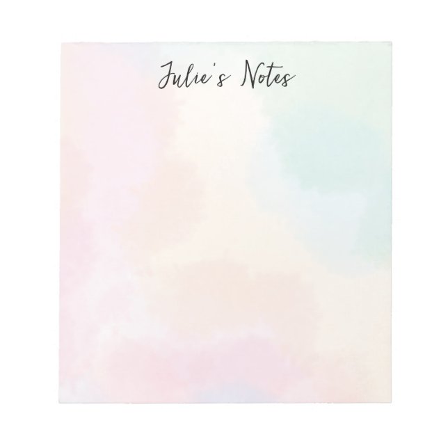 Bloco De Notas Notepad Personalizado Tie-Dye (Frente)