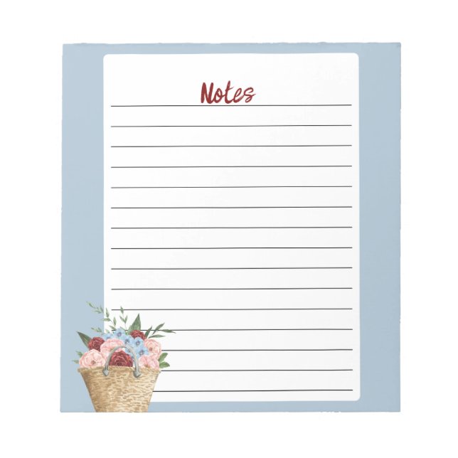Bloco De Notas Notepad personalizável: perfeito para notas e pres (Frente)